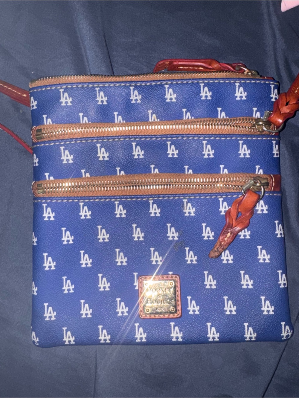Dooney & Bourke LA monogram with Brown Trim